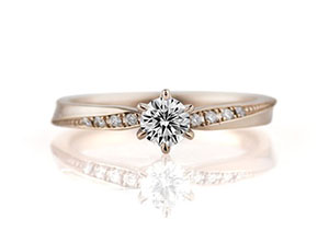 【婚約指輪】ホワイティッシュピンクゴールドで作る世界に一つのプロポーズリング！